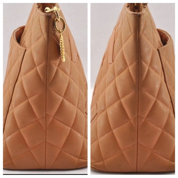 Chanel Medallion Tote Caviar Leather Caramel Color - Picture 13 of 15
